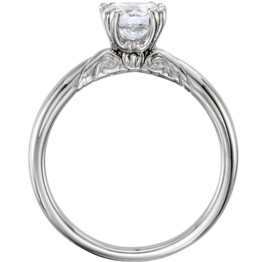 Forever One Moissanite Engagement Ring